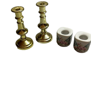 Mini candlesticks two sets of two